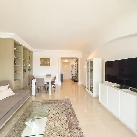 Lägenhet Sea View Marina Baie Des Anges Luxury