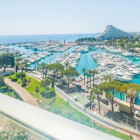 Sea View Marina Baie Des Anges Luxury Lägenhet *