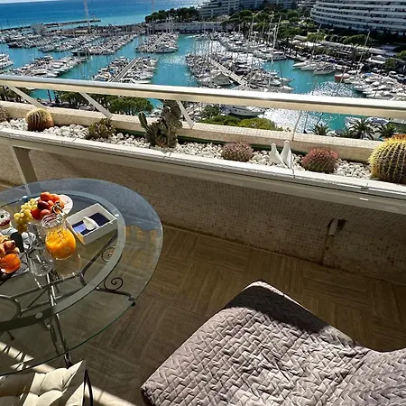 Lägenhet Sea View Marina Baie Des Anges Luxury *